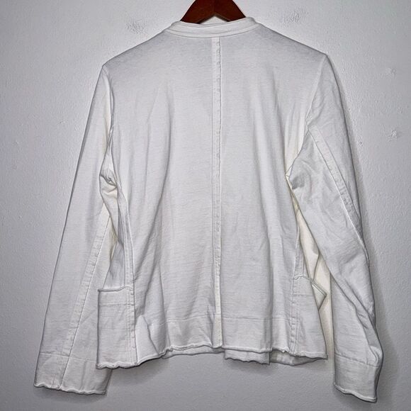 Eileen Fisher Patch Pocket Jersey Cardigan Womens Size Medium - Picture 8 of 14